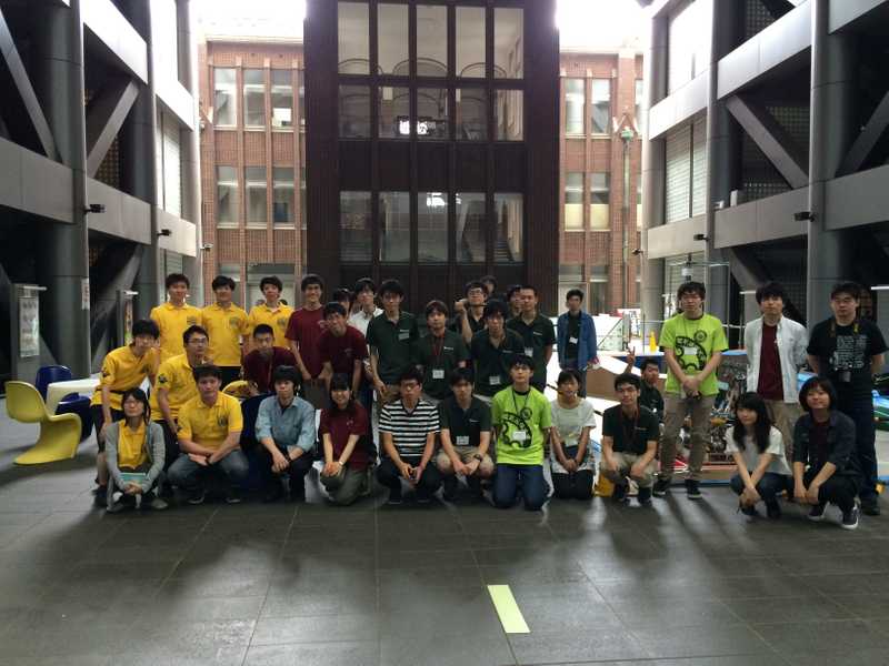 【東京大学RoboTech】テストラン見学会2016集合写真午前1